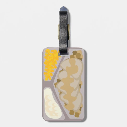 Fester Tag Gepäckanhänger (Rückseite vertikal)