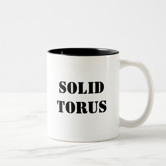 Fester Torus Zweifarbige Tasse (Rechts)