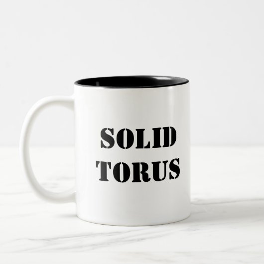 Fester Torus Zweifarbige Tasse (Links)