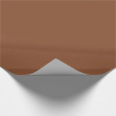 Fester Umber Brown Geschenkpapier (Ecke)