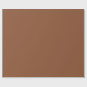 Fester Umber Brown Geschenkpapier (Flach)