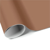 Fester Umber Brown Geschenkpapier (Rolleneckpunkt)