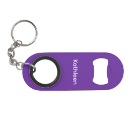 Fester violetter Flaschenöffner mit individuellem 