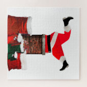 Fester Weihnachtsmann-Puzzle Puzzle (Horizontal)