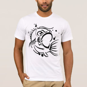 festes Bass-Schwarzes T-Shirt