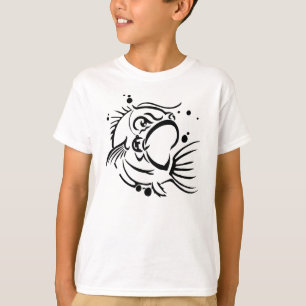 festes Bass-Schwarzes T-Shirt