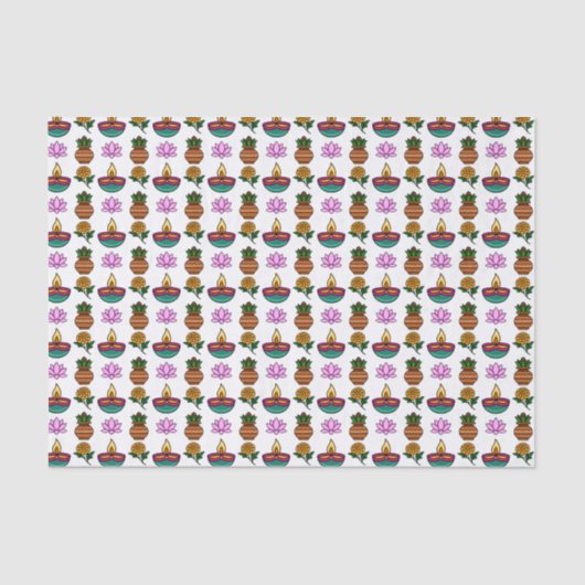 Festes Diwali Packpapier Seidenpapier (Vorderseite)