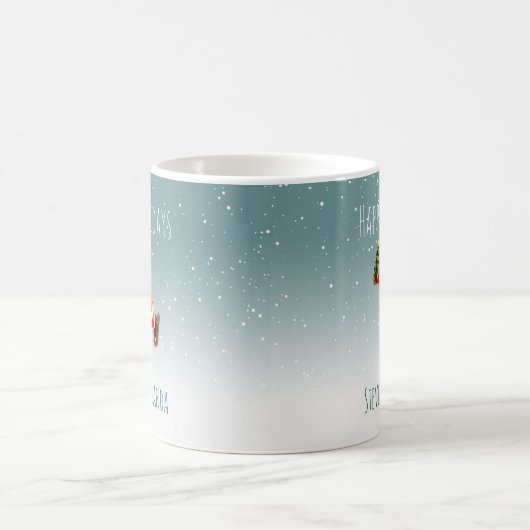 Festes Eis Skaten Santa - Personalisiert Kaffeetasse (Mittel)