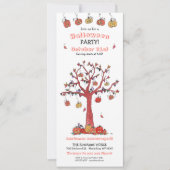 Festes Fall Tree Halloween-Party Einladung (Vorderseite)