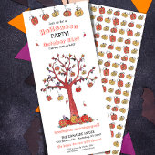Festes Fall Tree Halloween-Party Einladung