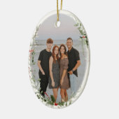 festes Foliage Frame-Foto Keramik Ornament (Links)