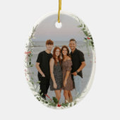 festes Foliage Frame-Foto Keramik Ornament (Vorne)
