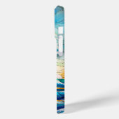 Festes Glas Die große Welle vor Kanagawa Case-Mate iPhone Hülle (Rückseite / Links)