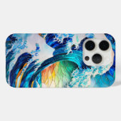 Festes Glas Die große Welle vor Kanagawa Case-Mate iPhone Hülle (Rückseite (Horizontal))