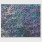 Festes Glas im Tiefsee Geschenkpapier (Flach)
