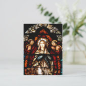 Festes Glas in der Vorgeschichte von St. Mary's, G Postkarte (Stehend Vorderseite)