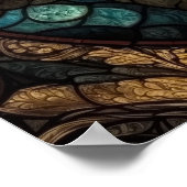 Festes Glas Jesus Art - Christlich Poster (Ecke)