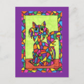 Festes Glas Kitty Postkarte (Vorderseite)