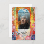 Festes Glas mit Dove-Beerdigung Ankündigung (Vorne/Hinten)