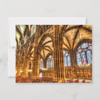 Festes Glas Straßenkathedral Postkarte