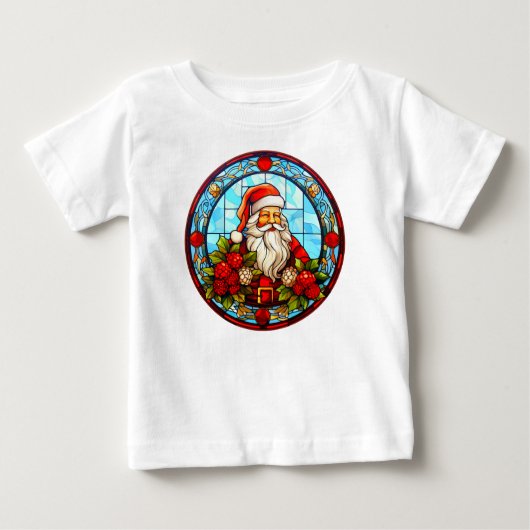 Festes Glas Weihnachtsschmuck-67672 Baby T-shirt (Vorderseite)