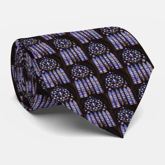 'Festes Glasfenster' Neck Tie Krawatte (Gerollt)
