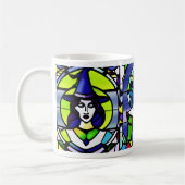 Festes GlasHalloween-Hexe-Tasse Kaffeetasse (Links)