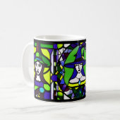 Festes GlasHalloween-Hexe-Tasse Kaffeetasse (Vorderseite Links)
