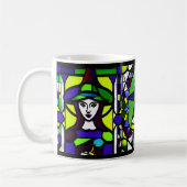 Festes GlasHalloween-Hexe-Tasse Kaffeetasse (Links)