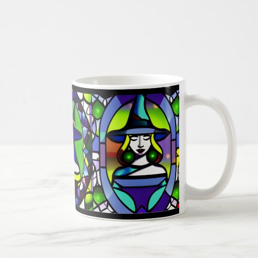 Festes GlasHalloween-Hexe-Tasse Kaffeetasse (Rechts)