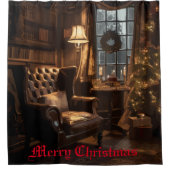 festes Glühen Duschvorhang (Vorderseite)