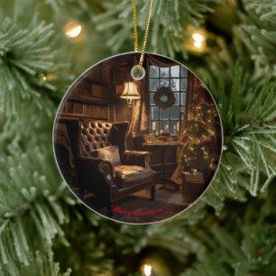festes Glühen Keramik Ornament