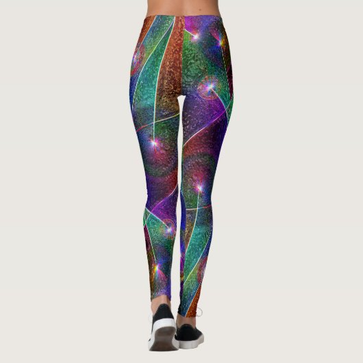 festes Glühen Leggings (Rückseite)