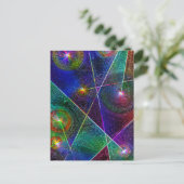 festes Glühen Postkarte (Stehend Vorderseite)