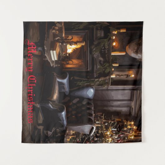 festes Glühen Wandteppich (Vorderseite (Horizontal))