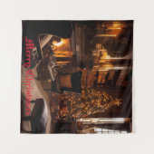 festes Glühen Wandteppich (Vorderseite (Horizontal))