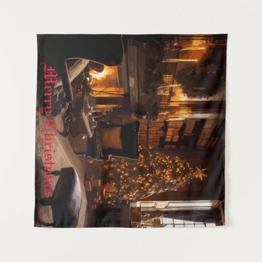 festes Glühen Wandteppich (Vorderseite (Horizontal))