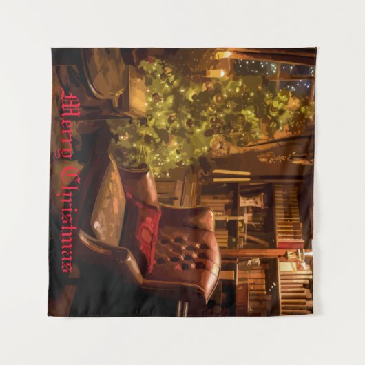 festes Glühen Wandteppich (Vorderseite (Horizontal))