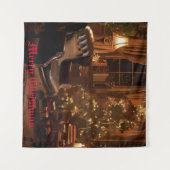 festes Glühen Wandteppich (Vorderseite (Horizontal))