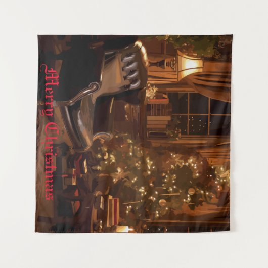 festes Glühen Wandteppich (Vorderseite (Horizontal))