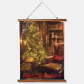 festes Glühen Wandteppich Mit Holzrahmen (Vorderseite)