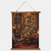 festes Glühen Wandteppich Mit Holzrahmen (Vorderseite)