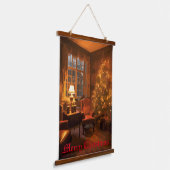 festes Glühen Wandteppich Mit Holzrahmen (Gewinkelt)