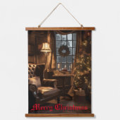 festes Glühen Wandteppich Mit Holzrahmen (Vorderseite)