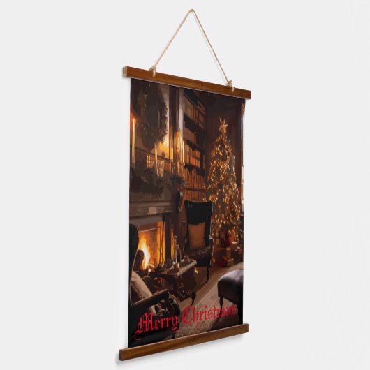 festes Glühen Wandteppich Mit Holzrahmen (Gewinkelt)