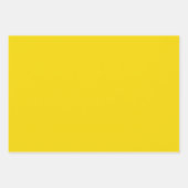 Festes helles Blitzgelb Geschenkpapier Set (Vorderseite 2)