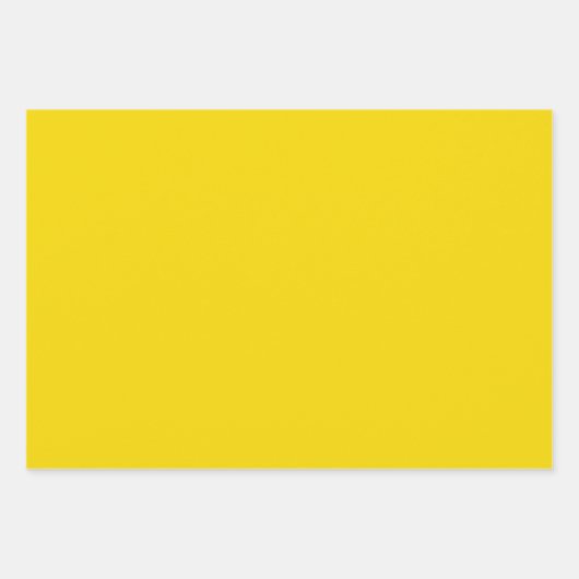 Festes helles Blitzgelb Geschenkpapier Set (Vorderseite 2)