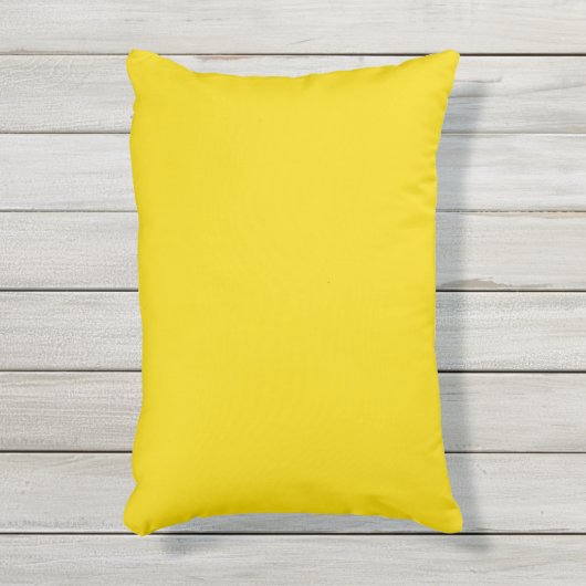 Festes helles Blitzgelb Kissen Für Draußen (Vorderseite(Vertikal))