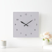 Festes hellgraues mit Schwarzem nummeriert Wanduhr (Zuhause)
