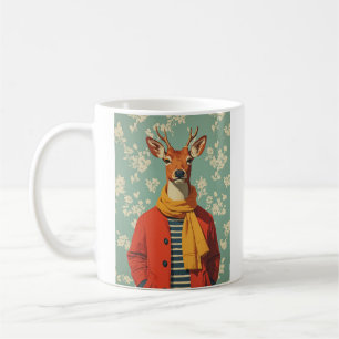 Festes Hirsch im Winterstil Kaffeetasse